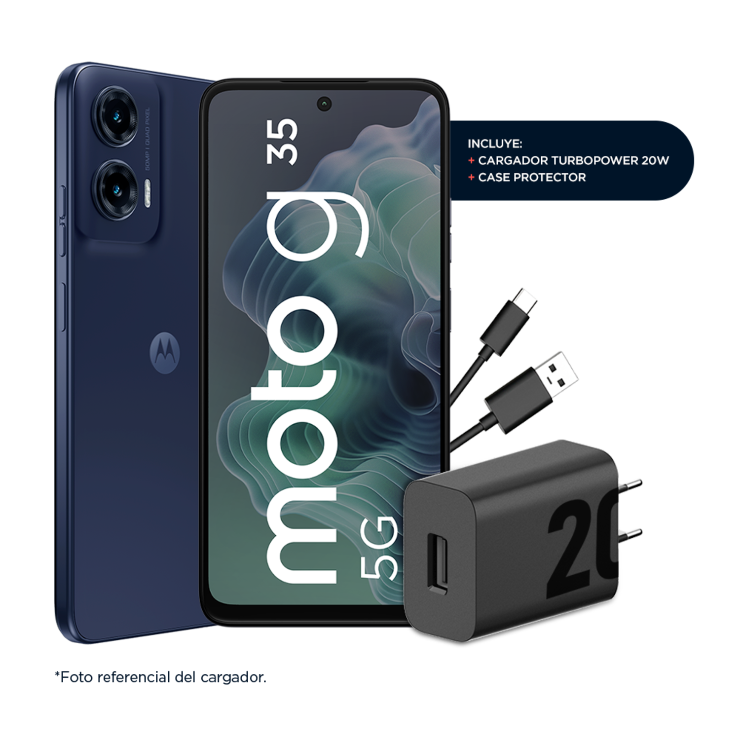 TELEFONO MOTO G35 5G 4RAM/128GB NEGRO MOTOROLA XT2433-2