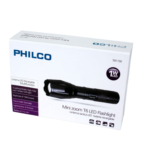 Linterna Led Philco Swatt Soporte Bicicleta