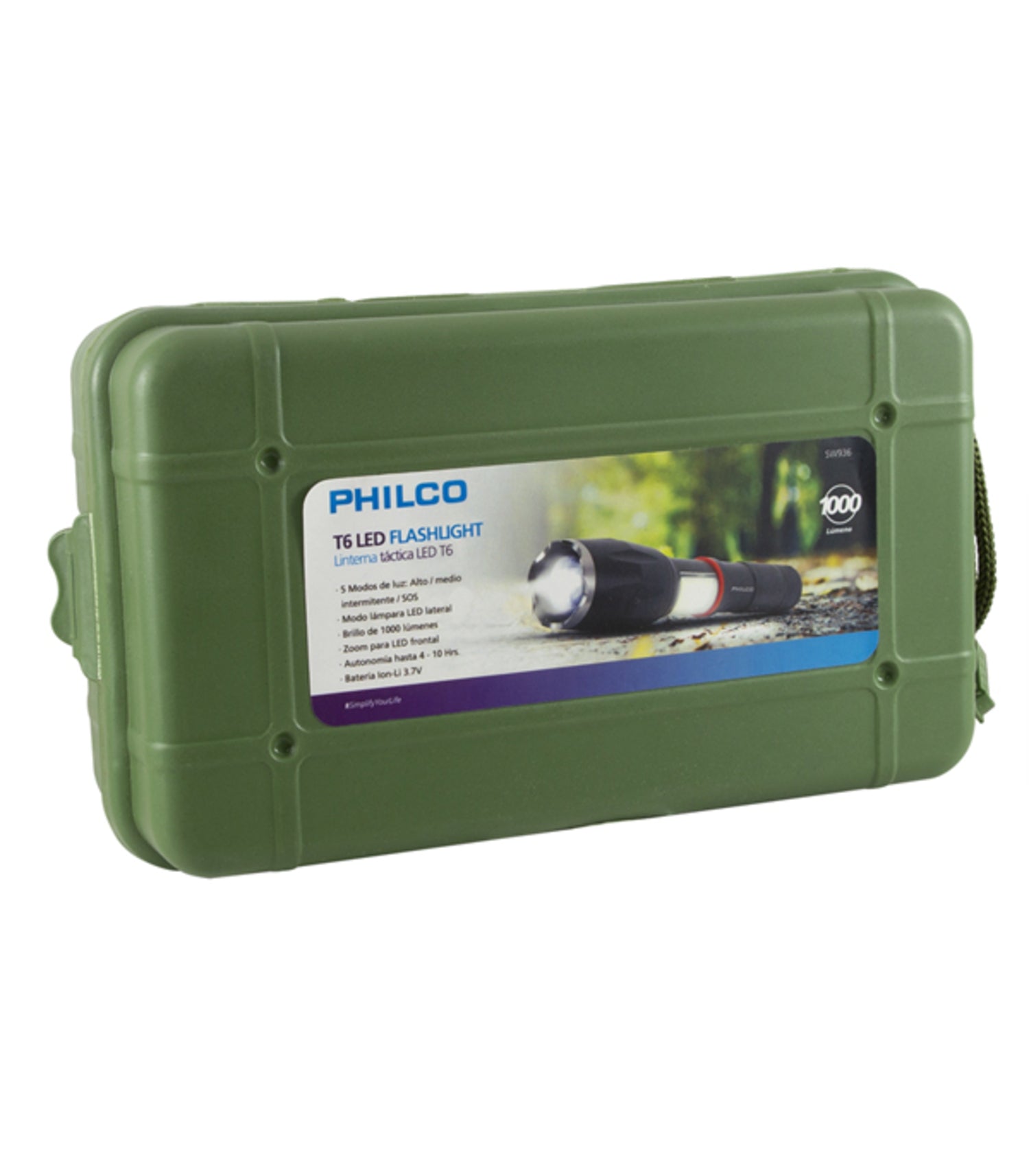 Linterna Led Philco Cree 2 Luces