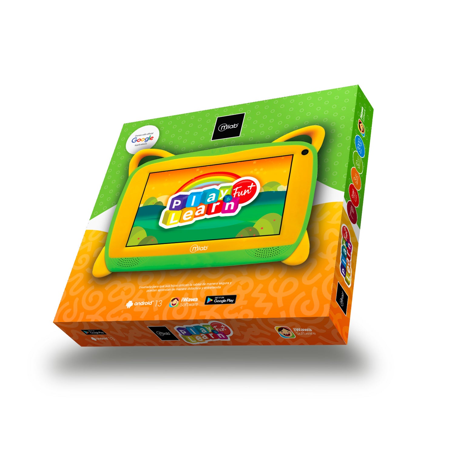 TABLET KIDS PLAY & LEARN FUN+ 7 QUAD-CORE 3/32GB MLAB 09344