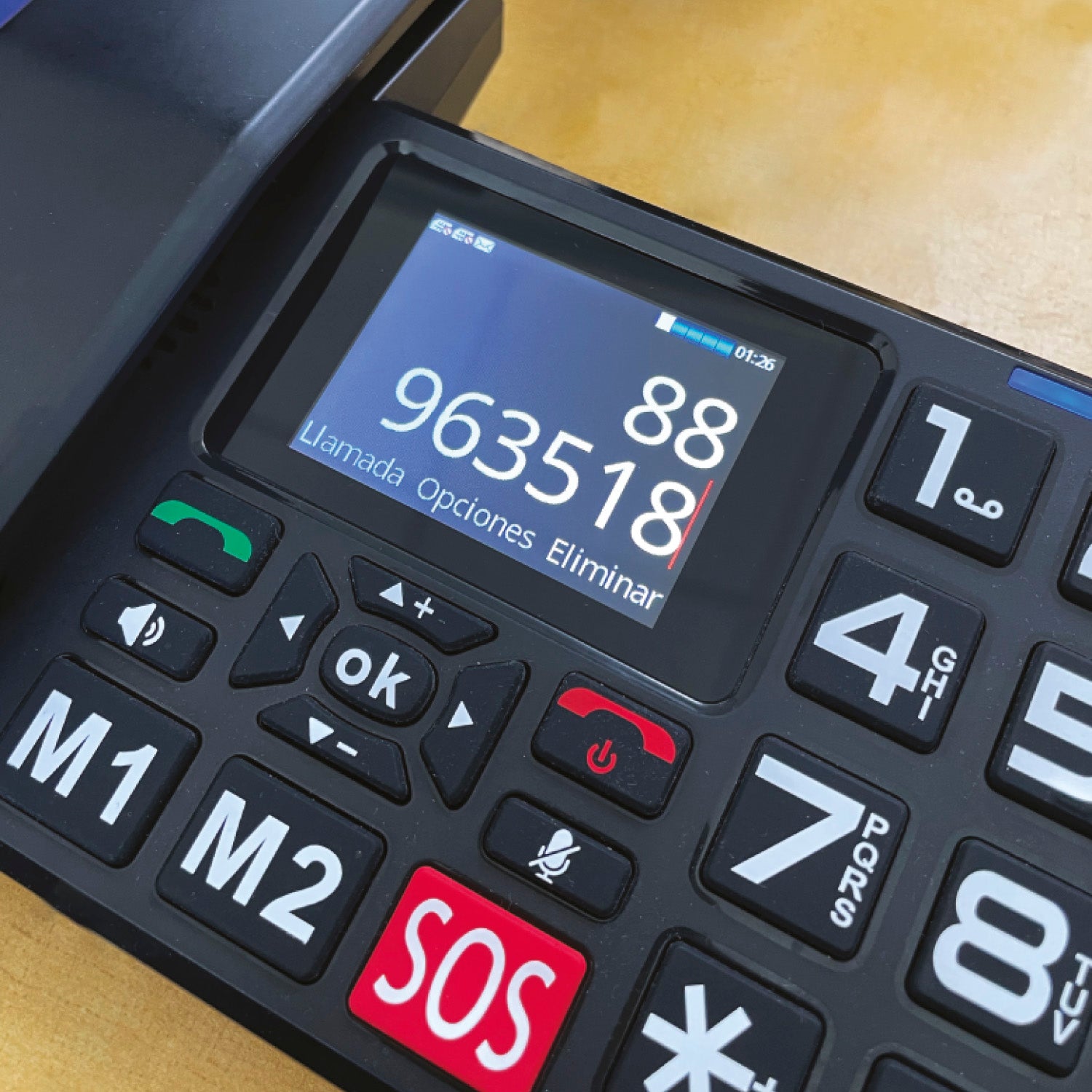 TELEFONO FIJO SENIOR BT 4G SOS 2.8 BIG BUTTON MLAB 09440