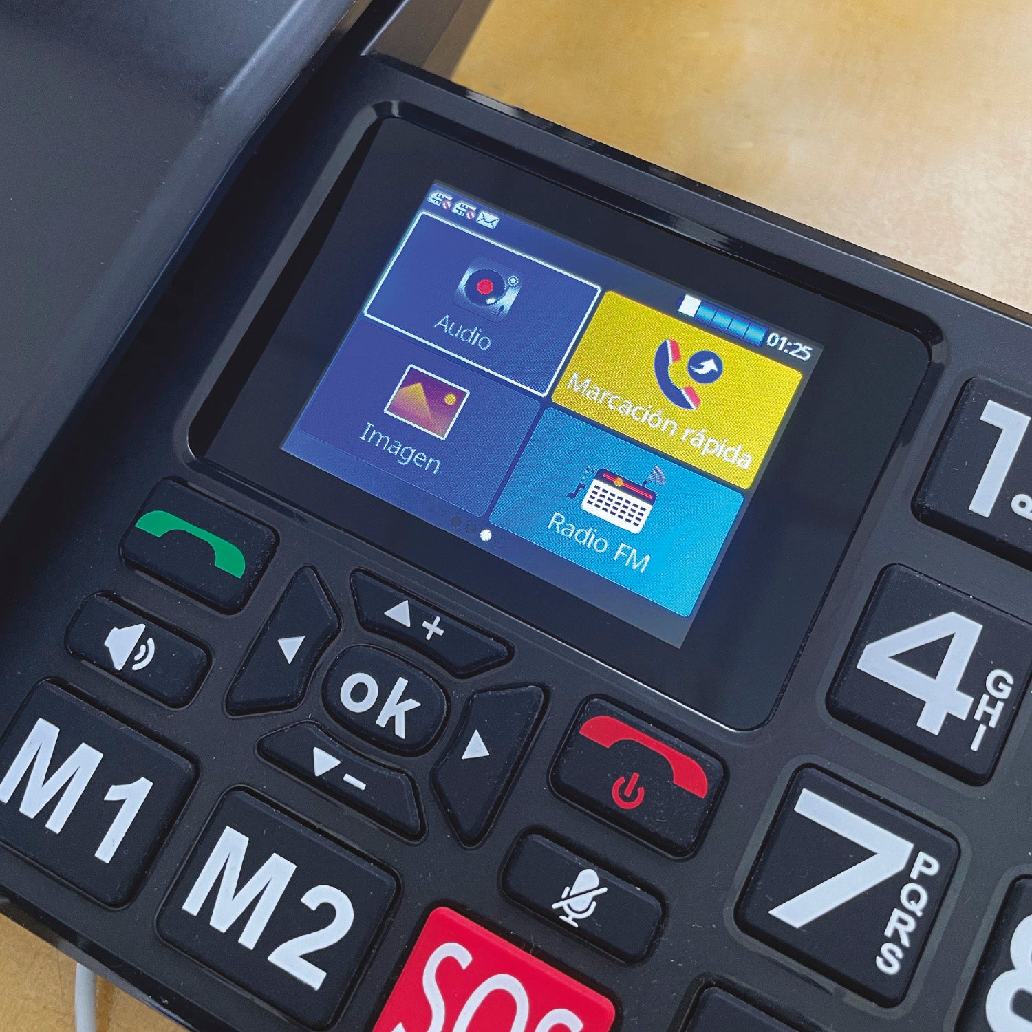 TELEFONO FIJO SENIOR BT 4G SOS 2.8 BIG BUTTON MLAB 09440