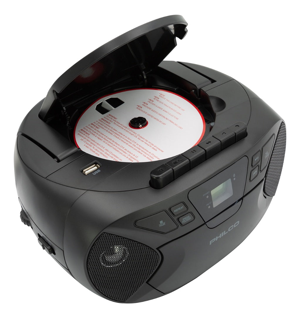 Radio Boombox Stereo Sound Bluetooth/cd/mp3 Philco Pjc2050bt