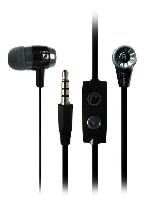 Audifonos In-ear Stereo Fiddler Negro / Fd-080 Tecnocenter