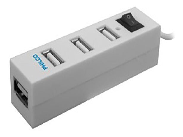 Hub Usb 2.0 4 Puertos Blanco Philco / Tecnocenter Ccó