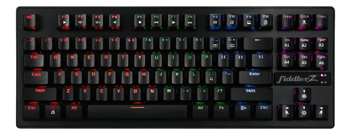 Teclado Gamer Mecánico Retroiluminado / Fiddler Fd-kd900 Color Del Teclado Negro
