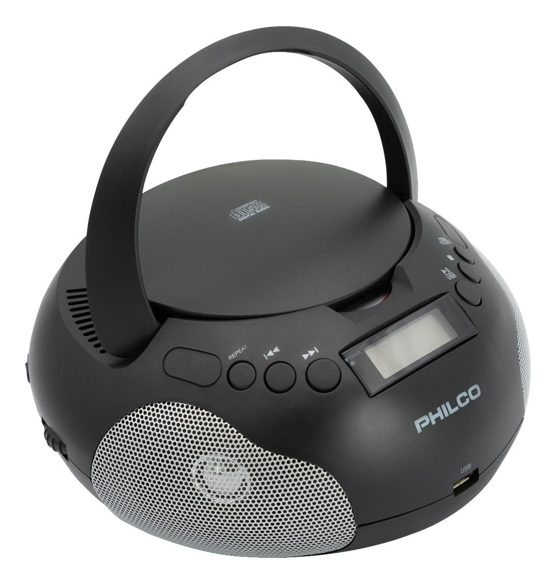 Radio Boombox Cd Pjb1007-bk Philco Color Negro