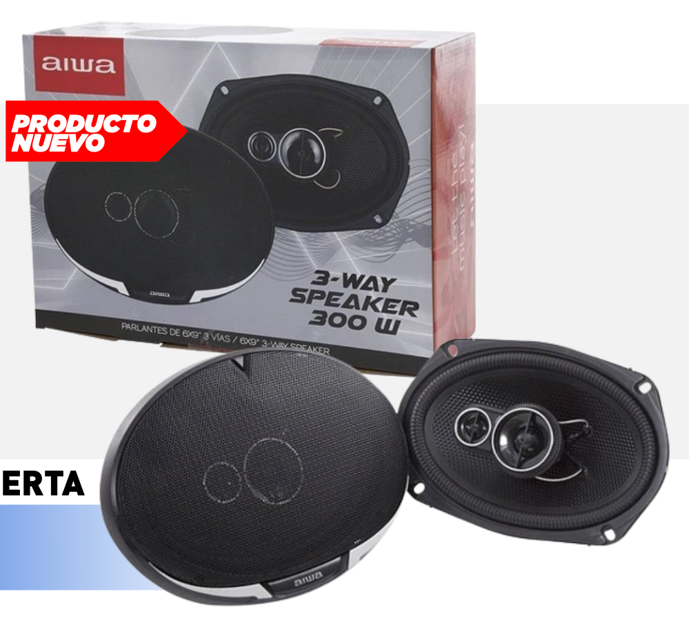 PARLANTES P/AUTO 6X9” 3 VÍAS 300 WATTS ID TAW-6944