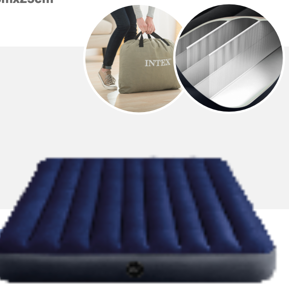 COLCHÓN INFLABLE FIBER TECH 2 PLAZAS QUEEN ID 64765