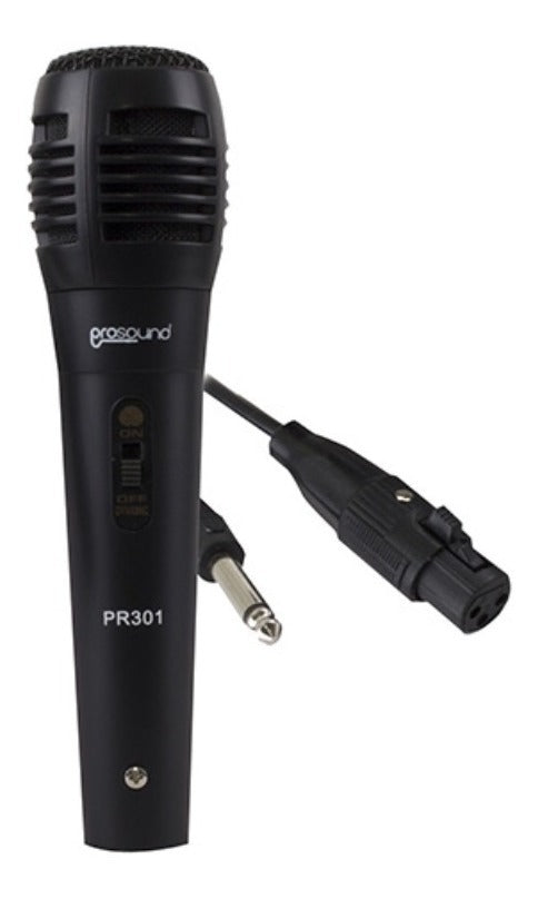 Microfono Alambrico Prosound Dm301 Unidireccional Color Negro