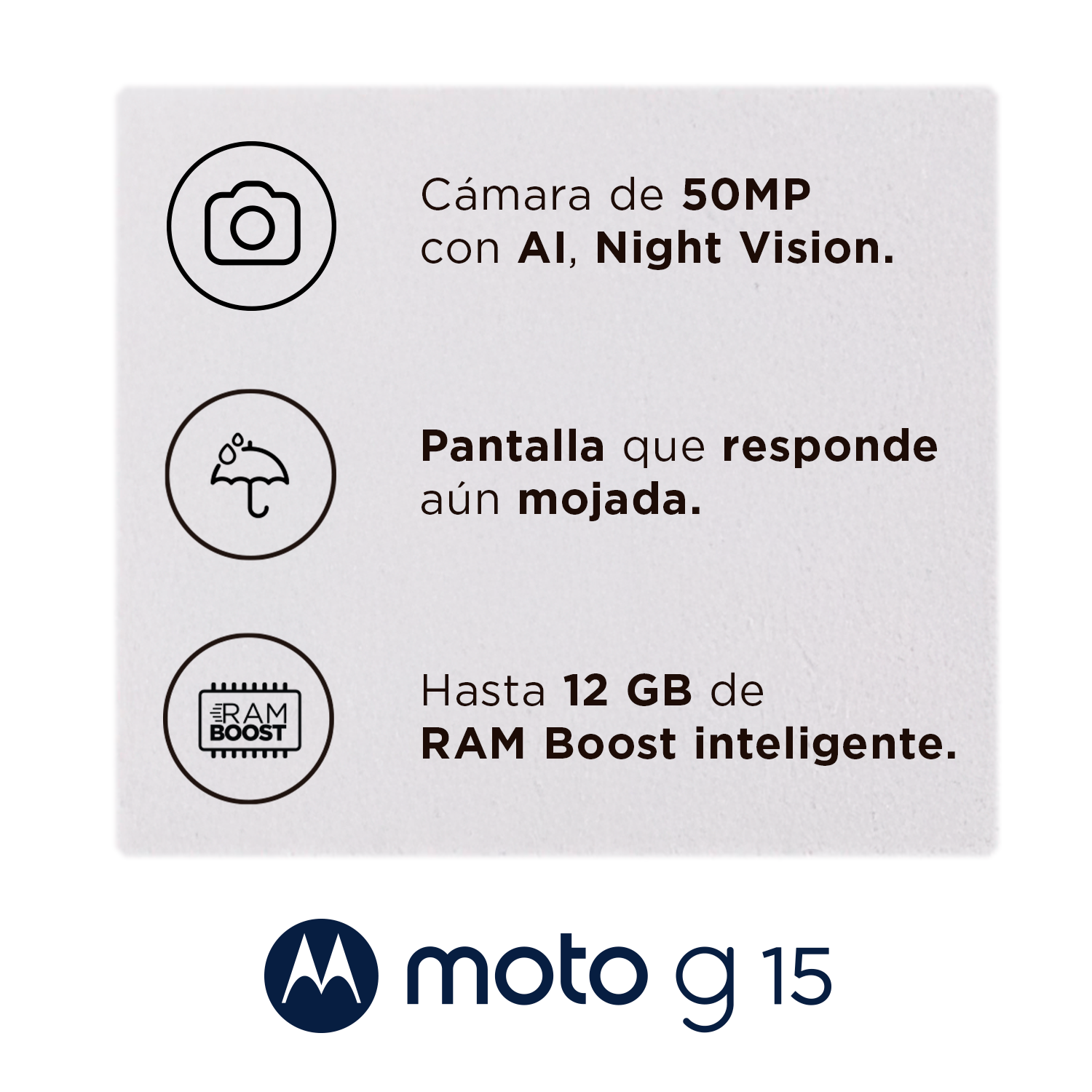 TELEFONO MOTO G15 4G 4RAM/128GB GRAY MOTOROLA XT2521-2